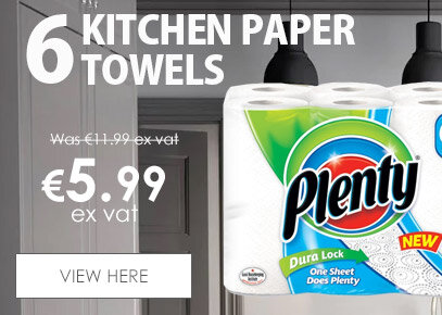 Plenty Kitchen Paper Towels Rolls 2 Ply White 60 Sheets Pack of 6 Rolls