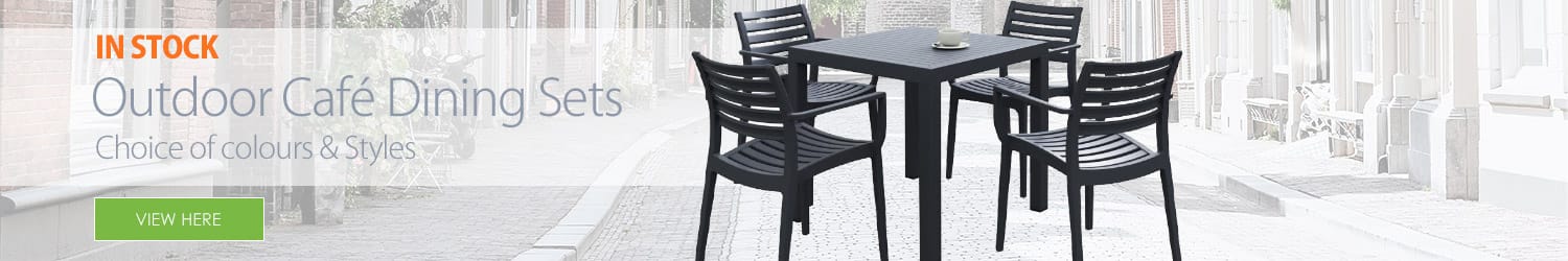 Stocked outdoor dining sets