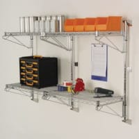 image for Wall Mounted Chrome Wire Shelving