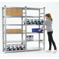 image for Zinc Plated Boltless Steel Shortspan Shelving