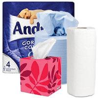 Toilet Paper, Tissues & Towels