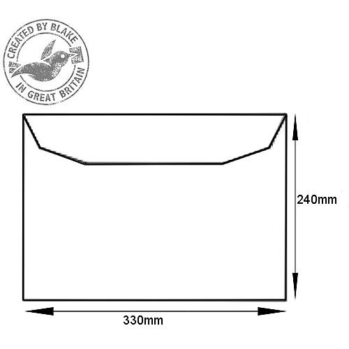 Purely Everyday White Gummed Mailing Wallet C4+ 240x330mm (Pack of 250)