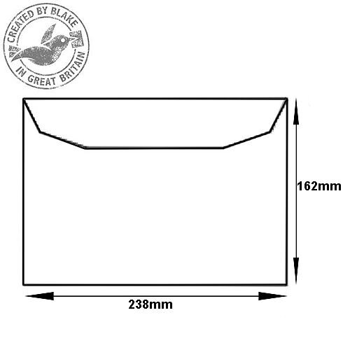 Purely Environmental Mailer Gummed White 90gsm C5+ 162x238mm Ref FSC(Pack of 500)