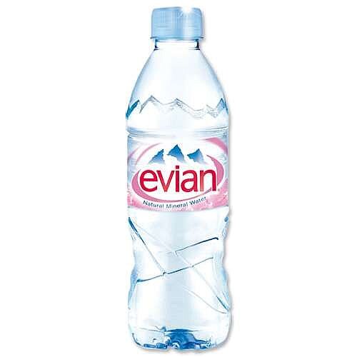 Evian Mineral Still Water 500ml Bottle Pack 24