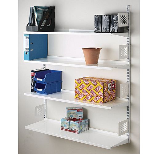 Wall Mounted Shelving - With End Supports