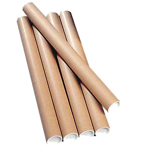 Brown Kraft 450x76mm Cardboard Postal Tubes (12 Pack)