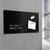 Sigel Artverum Tempered Glass Magnetic Board with Fixings 1300x550mm Black Ref GL240