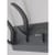 Hat and Coat Wall Rack with Conclealed Fixings 8 Hooks Graphite Acorn Linear