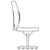 Onyx High Back Posture Chair Black Back & Cherry Red Seat Lumbar Support