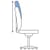 Xenon Swivel Ergonomic Mesh Back Task Chair: Adjustable Height Back