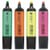 Assorted Highlighters Chisel Tip Wallet 4 5 Star - Open Vertical