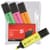 Assorted Highlighters Chisel Tip Wallet 4 5 Star - Open Pack