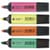 Assorted Highlighters Chisel Tip Wallet 4 5 Star - Open Side