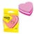 3M Post-it Die cut Cube Heart Pink 225 Sheets Pack of 12 2007H