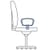 Classic Executive Office Chair White With Arms Medium Back Fixed Arms