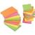 Sticky Notes Neon Pad of 100 Sheets 76x76mm Assorted Pack 12 5 Star