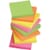Sticky Notes Neon Pad of 100 Sheets 76x76mm Assorted Pack 12 5 Star