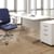 chair and desk Office Desk Rectangular Silver Cantilever Legs W1200xD800xH725mm White Ashford