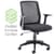 Denali Mid-Back Ergonomic Office Posture Chair - Lumbar Support - Black - Padded for Extra Comfort