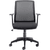 Front view Denali Mid-Back Ergonomic Office Posture Chair - Black