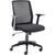 Angled side view Denali Mid-Back Ergonomic Office Posture Chair - Black