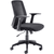 side view Denali Mid-Back Ergonomic Office Posture Chair - Black