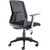Angled back view Denali Mid-Back Ergonomic Office Posture Chair - Black