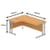 Dimensions - Core Office Left Desk 1600mmX1200mm Norwegian Beech With Double Cantilever Silver Frame