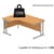 Weight tolerance - Core Office Left Desk 1600mmX1200mm Norwegian Beech With Double Cantilever Silver Frame