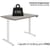 Weight Tolerance - Core Electric Single Motor Height Adjustable Sit Stand Desk 1200 x 800 Alaskan Grey Oak Top and White frame 5 Year Warranty