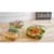 Compostable PLA 12oz Disposable Hinged Lid Deli Container Clear Pack of 300