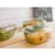 Compostable PLA 12oz Disposable Hinged Lid Deli Container Clear Pack of 300