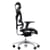 Dorsum Executive Ergonomic Mesh Posture Office Chair - Adjustable Headrest - Adjustable Lumbar Support - Modern Design - Black - Side View