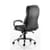 Rocky Executive Office Chair Black Leather Back View