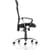 Vegas Executive Office Chair Black Leather Seat Side View