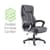 Stratford High Back Executive Leather-Look Office Chair - Black - Adjustable - Ergonomic - Padded for extra comfort
