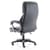 Angled view of Stratford office chair highlighting seat depth, backrest and chrome base