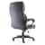 Angled view of Stratford office chair highlighting seat depth, backrest and chrome base