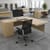 Office Setting - Ashford 1600mm Left Hand Radial Office Desk Metal Leg With 3 Drawer Desk High Pedestal Beech Bundle Offer