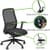 NV Ergonomic Posture Office Chair - Contoured Mesh Back - Adjustable Lumbar Support - Seat Slide - Black - Highlighted Features
