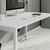 Home Office Setting - C-Sense Rectangular Single Desk with White Scallop Top & White Leg W1400xD800xH725mm
