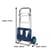 BT-HT90 Folding Sack Truck – 90kg Aluminium Trolley - Dimensions of Folded Trolley