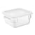 Hygiplas Square Food Storage Container Lid White Small