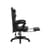 Side View Showing Footrest Extended - Huzaro Force 3.7 Carbon Black Ergonomic Gaming Chair with Footrest, Lumbar Cushion & Neck Pillow