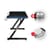Zoomed in View of Headphone & Cup Holder - HUZARO HERO 2.5 RGB LED GAMING DESK - LED Lighting - Headphone & Cup Holders - Cable Ports
