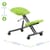 Measurements - Ergonomic Posture Kneeling Chair Stool On Castors Seat Height Adjustment Black Frame & Myrrh Green Fabric Seat