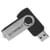Q-Connect 16GB Silver/Black USB 2.0 Swivel Memory Stick KF41513
