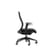 right side view NV Ergonomic Posture Office Chair with Contoured Mesh Back - Adjustable Lumbar Support -Seat slide - Black - Ideal for Office or Home Use