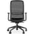back view NV Ergonomic Posture Office Chair with Contoured Mesh Back - Adjustable Lumbar Support -Seat slide - Black - Ideal for Office or Home Use