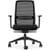 Front view NV Ergonomic Posture Office Chair with Contoured Mesh Back - Adjustable Lumbar Support -Seat slide - Black - Ideal for Office or Home Use